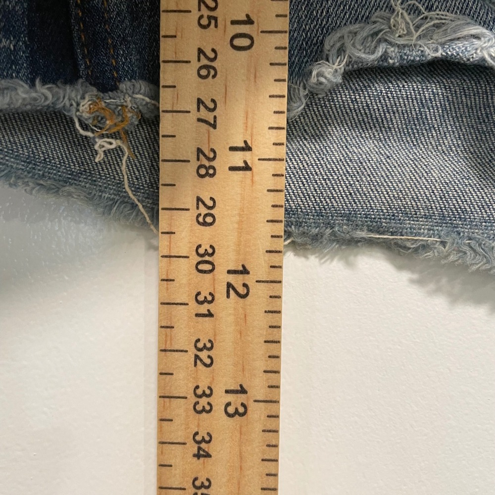 Flying Monkey Distressed Denim Shorts - Blue - Picture 5 of 5